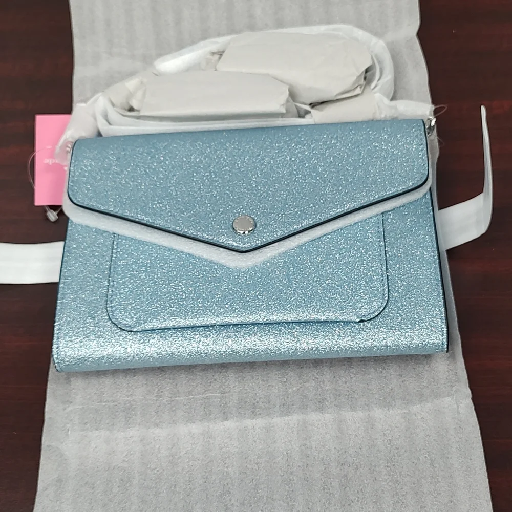 Kate Spade Frosty Sky Tinsel Flap Crossbody